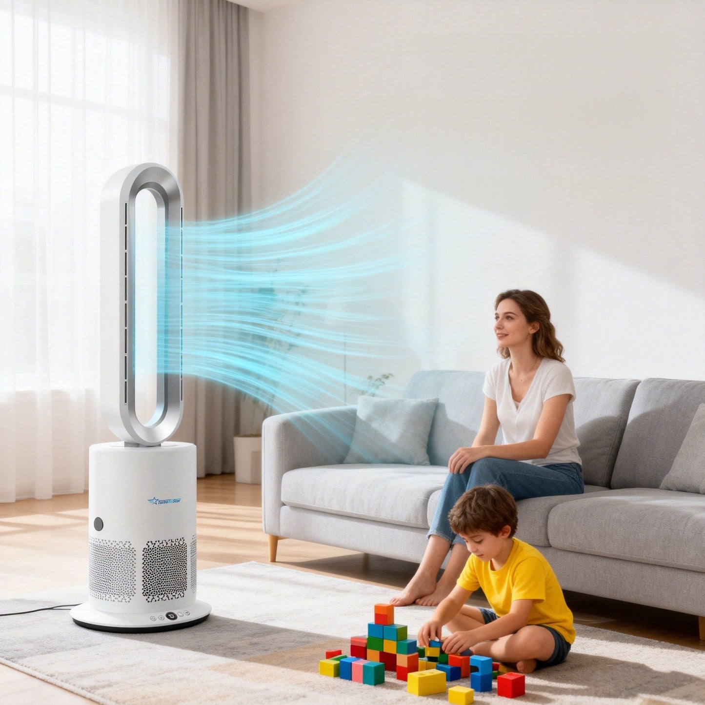 TurboAirStar légtisztító, hűtő - és fűtőventilátor