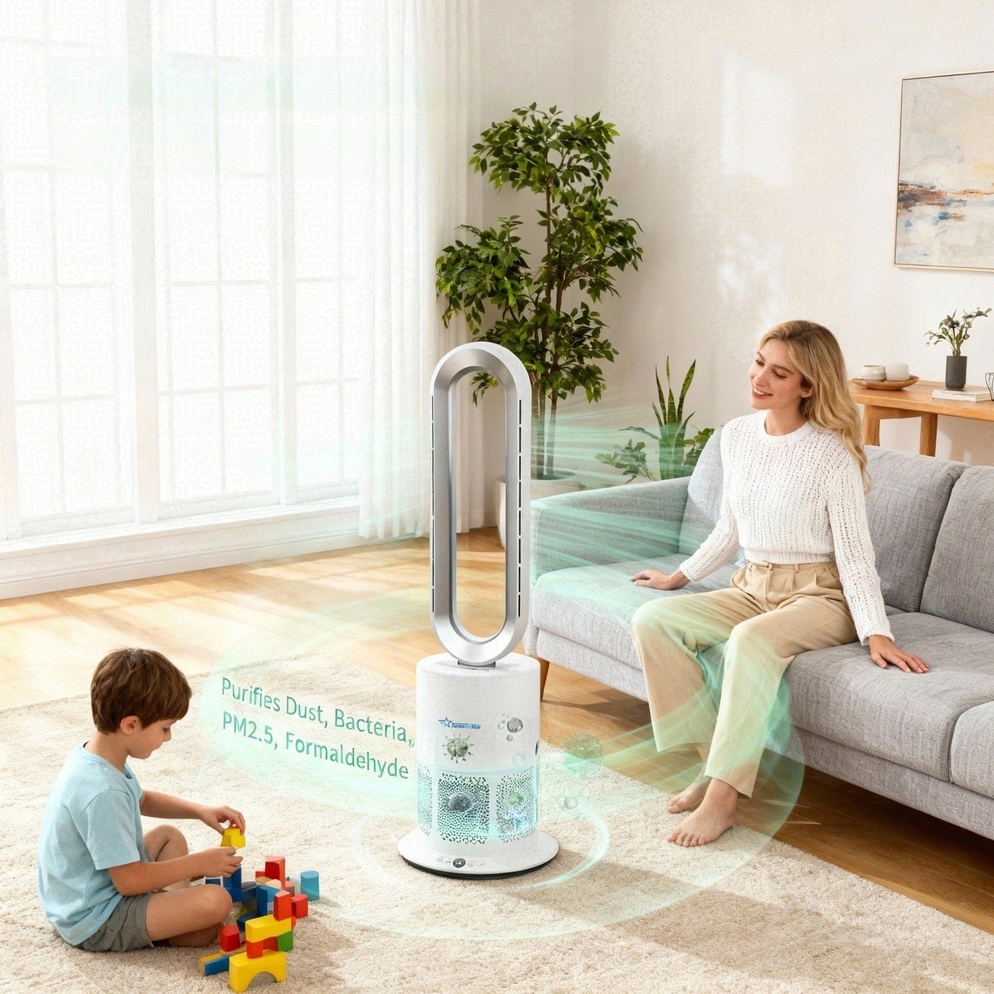 TurboAirStar légtisztító, hűtő - és fűtőventilátor 15 