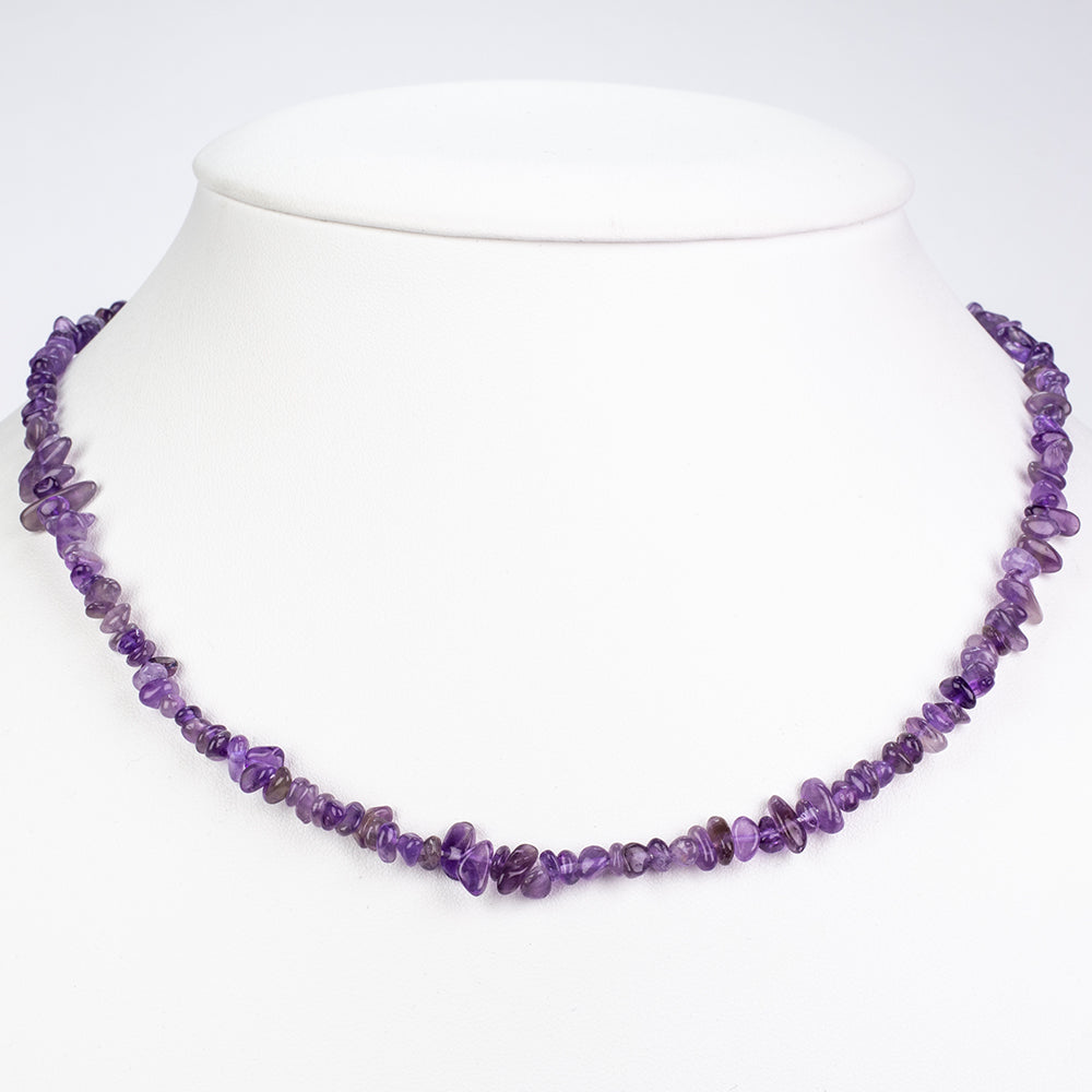 Gold Plated Alloy 3 pcs Necklace Set with Amethyst (42,45,50+5cm)