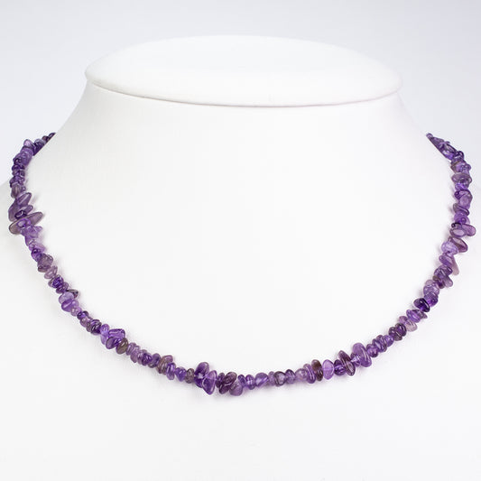 Gold Plated Alloy 3 pcs Necklace Set with Amethyst (42,45,50+5cm)