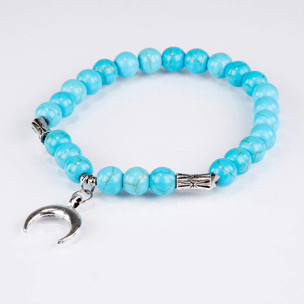 Arany tónusú Emporia Ötvözetű Szett Türkizzel ( Nyaklánc+Karkötő )