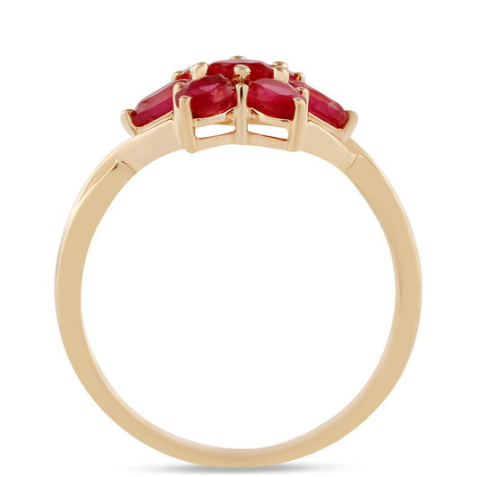 9 Karátos Arany Gyűrű Madagaszkári Rubinnal