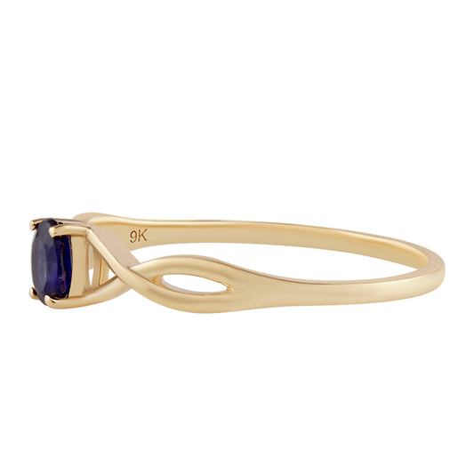 9 Karátos Arany Gyűrű Thai Zafírral