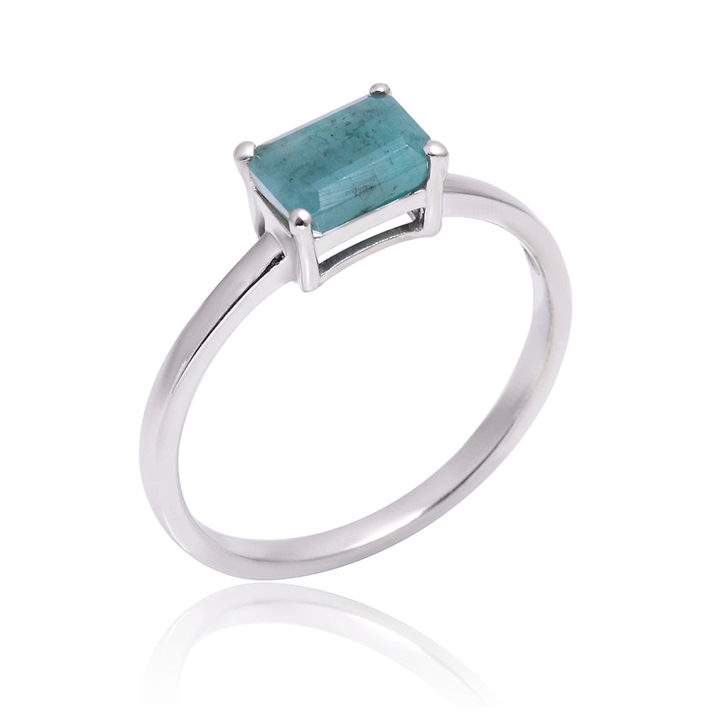 Ezüst Gyűrű Brazil Smaragddal 4 