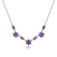 Ezüst Nyaklánc Marokkói Ametiszttel