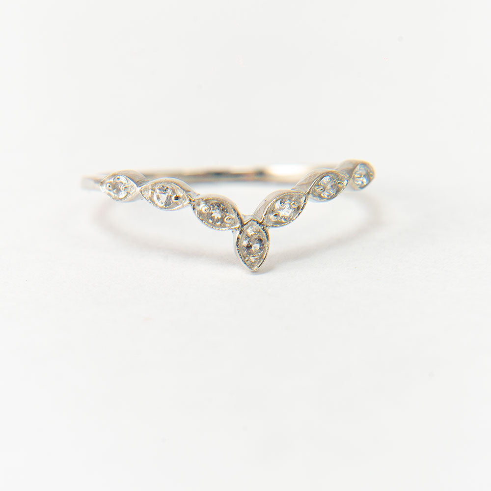 Ezüst Szett Marokkói Ametiszttel és Fehér Topázzal ( Gyűrű ) 7 