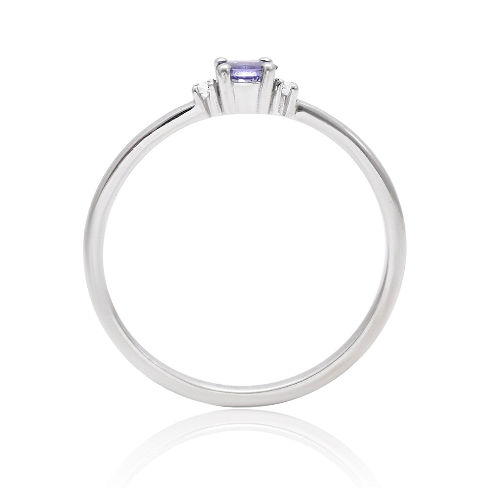 Ezüst Gyűrű "AAA" Osztályú Tanzanittal 4 