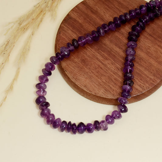 Ezüst Karkötő Brazil Ametiszttel