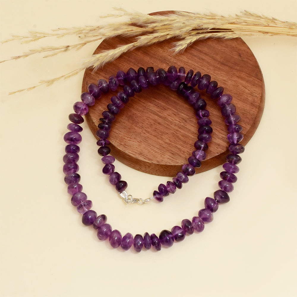 Ezüst Karkötő Brazil Ametiszttel 1 