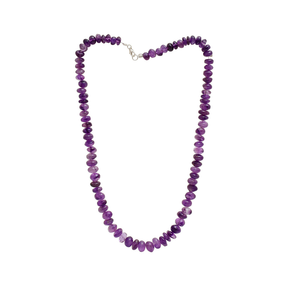 Ezüst Karkötő Brazil Ametiszttel