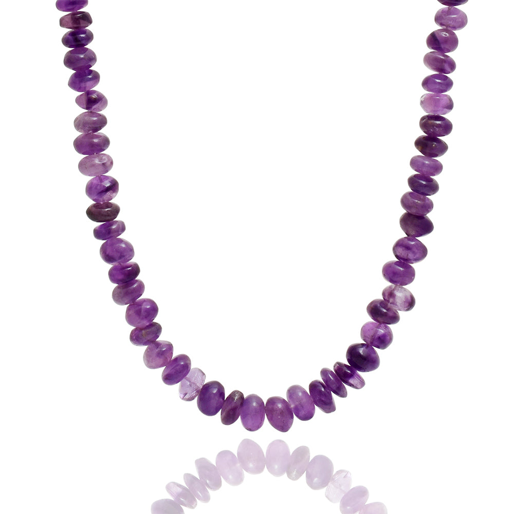 Ezüst Karkötő Brazil Ametiszttel 4 