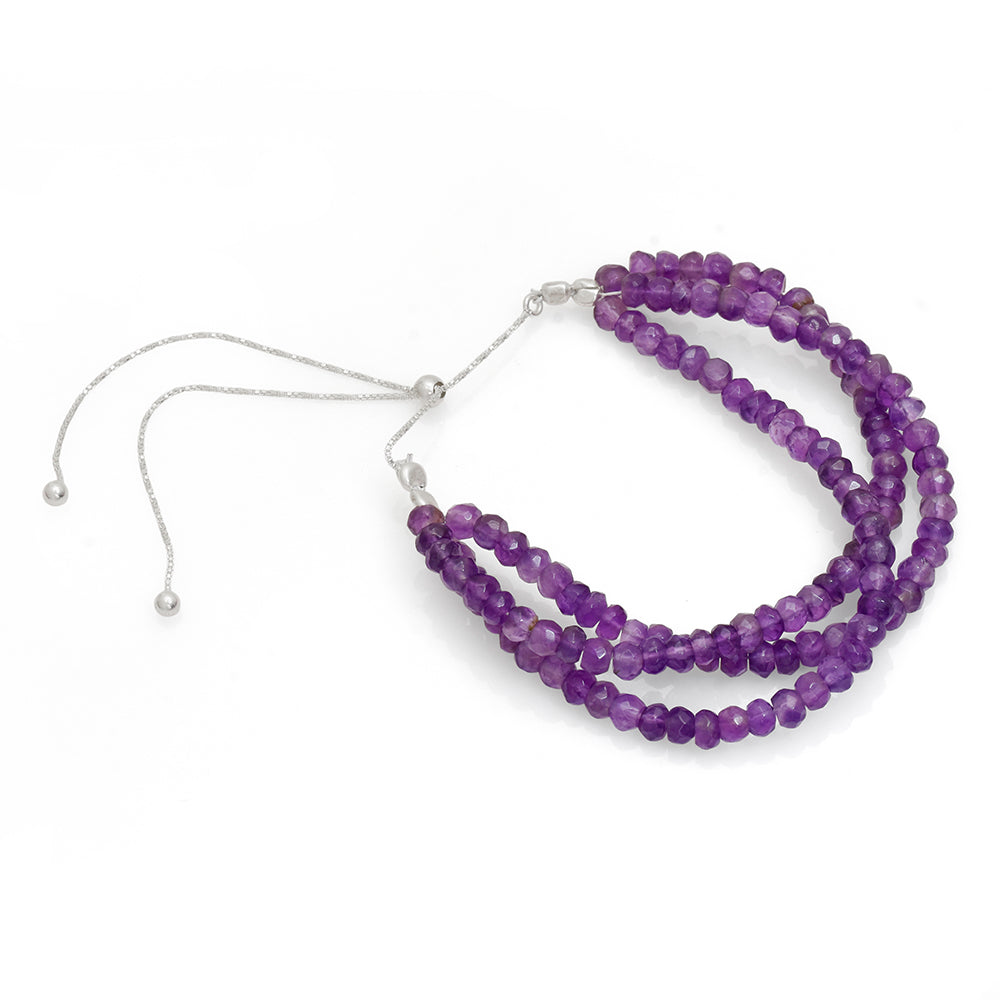 Ezüst Nyaklánc Brazil Ametiszttel 4 