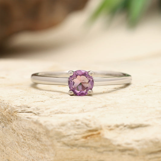 Ezüst Gyűrű Brazil Ametiszttel