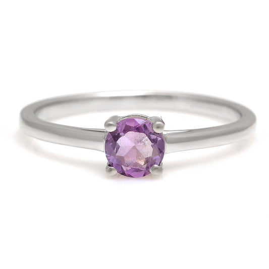 Ezüst Gyűrű Brazil Ametiszttel