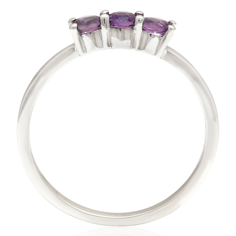 Ezüst Gyűrű Brazil Ametiszttel 4 