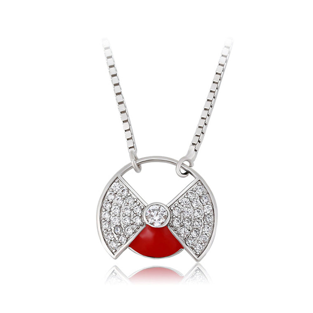 Arany tónusú Emporia Ötvözetű Nyaklánc Vörös Emporia® Kristállyal