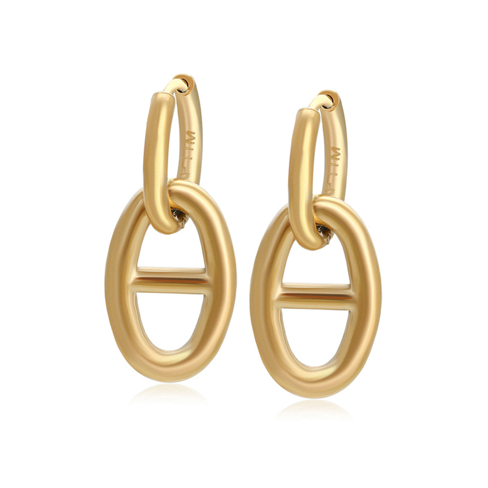 Arany tónusú Emporia Ötvözetű Fülbevaló