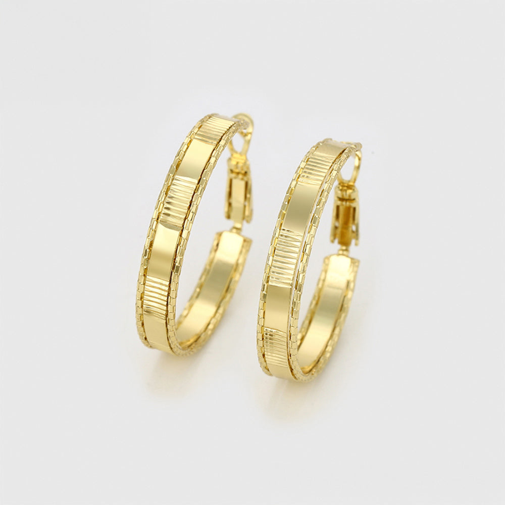 Arany tónusú Emporia Ötvözetű Fülbevaló