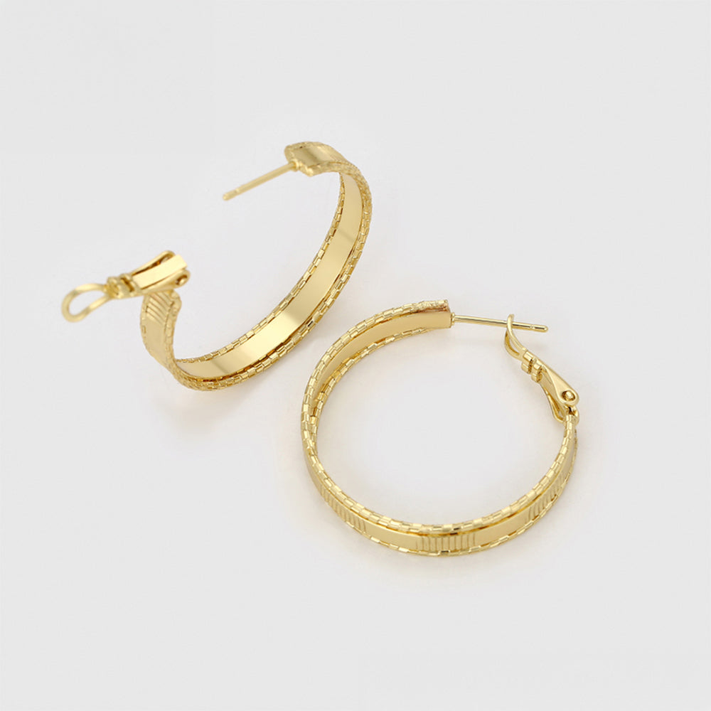 Arany tónusú Emporia Ötvözetű Fülbevaló