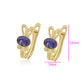 Arany tónusú Emporia Ötvözetű Fülbevaló Lila Emporia® Kristállyal