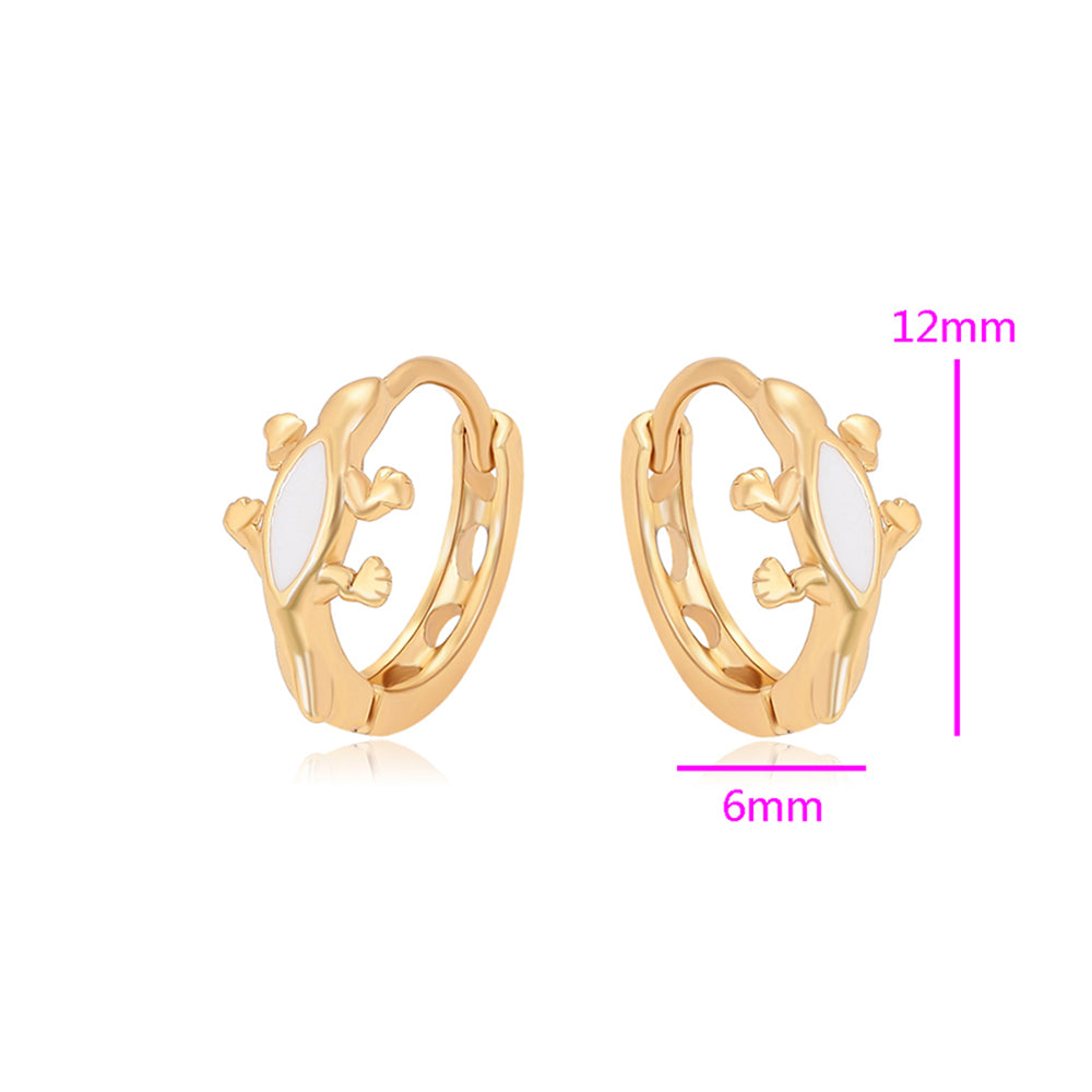 Arany tónusú Emporia Ötvözetű Fülbevaló Fehér Emporia® Kristállyal 2 