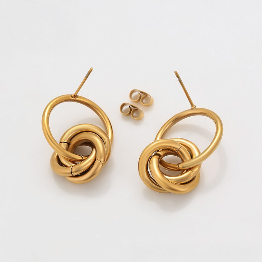 Arany tónusú Emporia Ötvözetű Fülbevaló