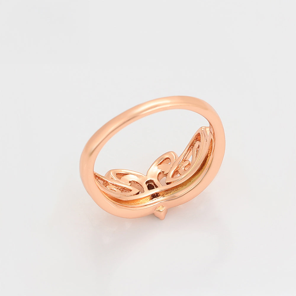 Arany tónusú Emporia Ötvözetű Gyűrű Fehér Emporia® Kristállyal