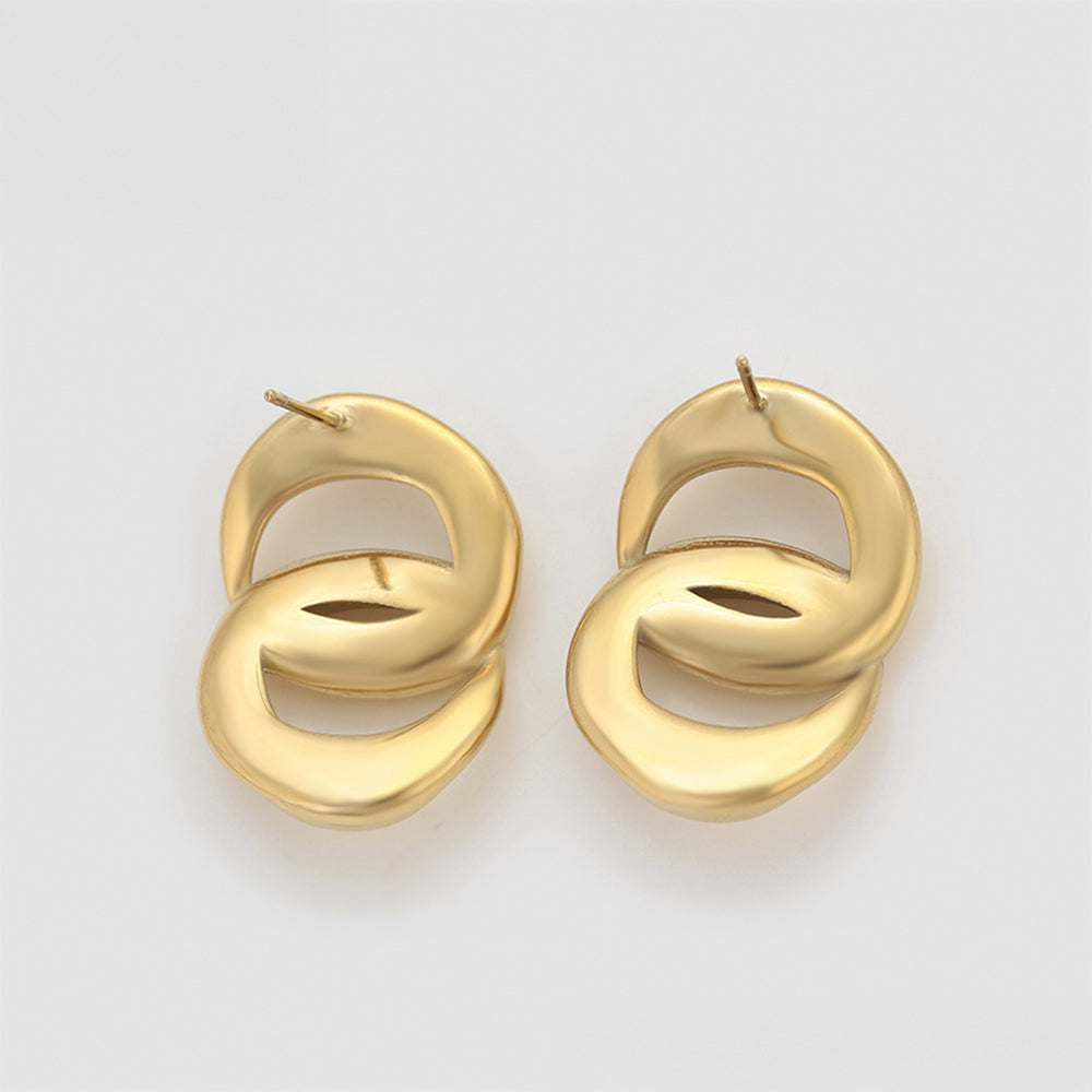 Arany tónusú Emporia Ötvözetű Fülbevaló