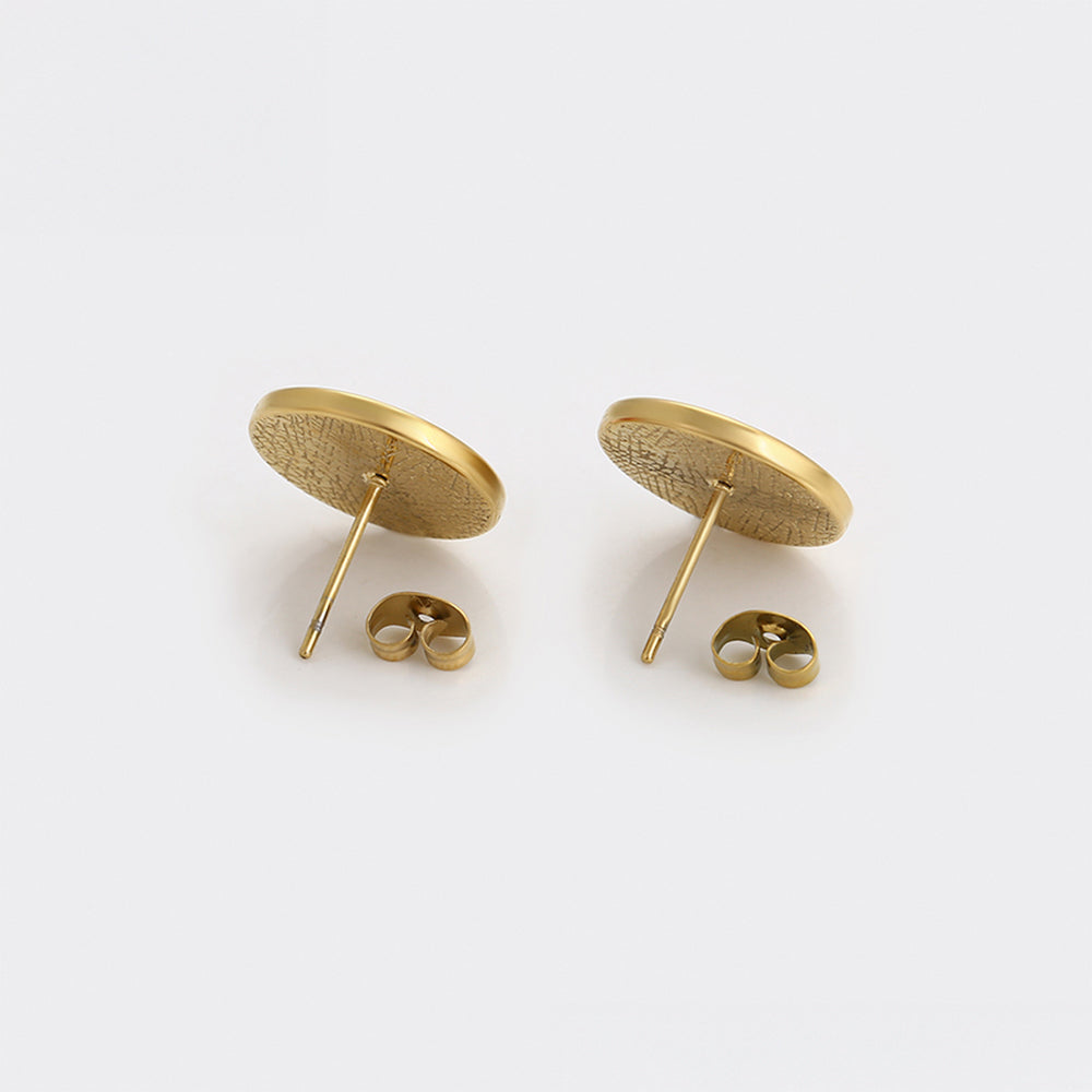 Arany tónusú Emporia Ötvözetű Fülbevaló Vörös Emporia® Kristállyal és Rózsaszínű Emporia® Kristállyal