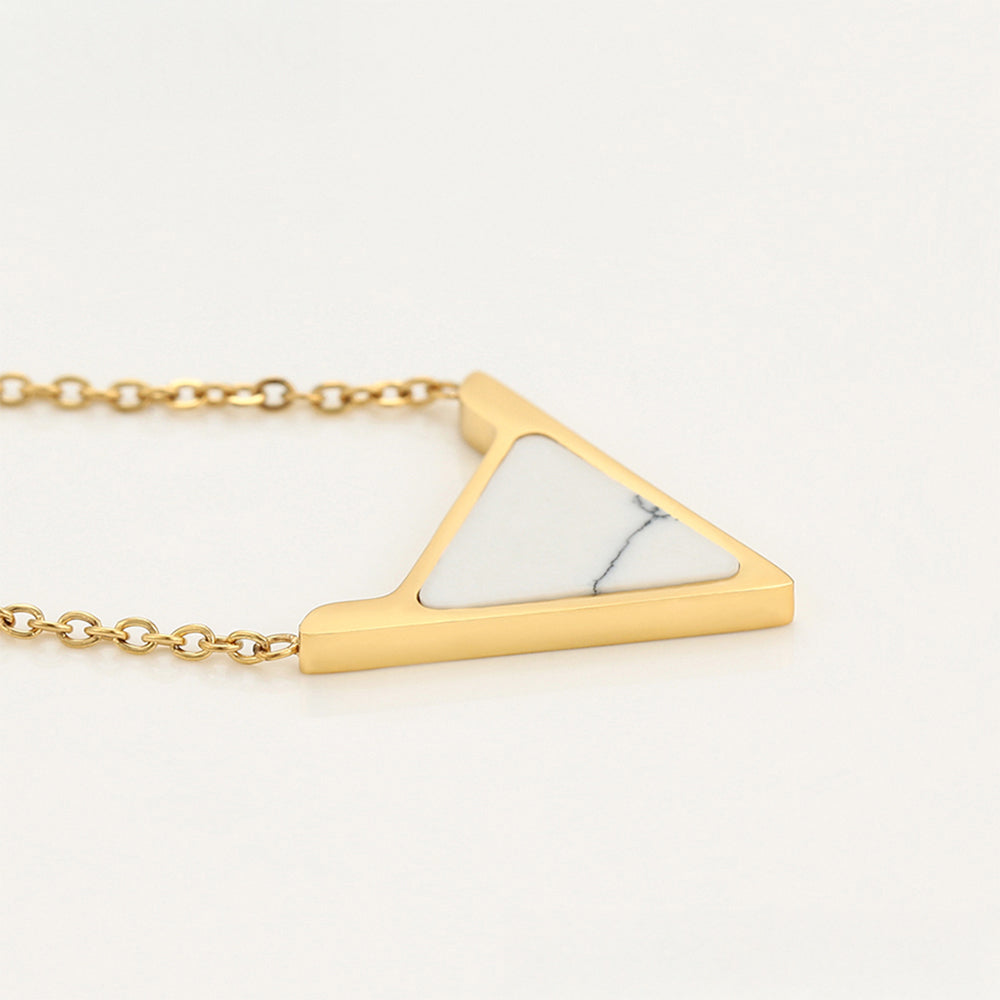 Arany tónusú Emporia Ötvözetű Szett Fehér Emporia® Kristállyal ( Nyaklánc+Fülbevaló ) 5 