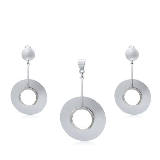 Arany tónusú Emporia Ötvözetű Szett ( Fülbevaló+Medál )