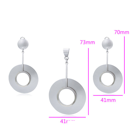 Arany tónusú Emporia Ötvözetű Szett ( Fülbevaló+Medál )