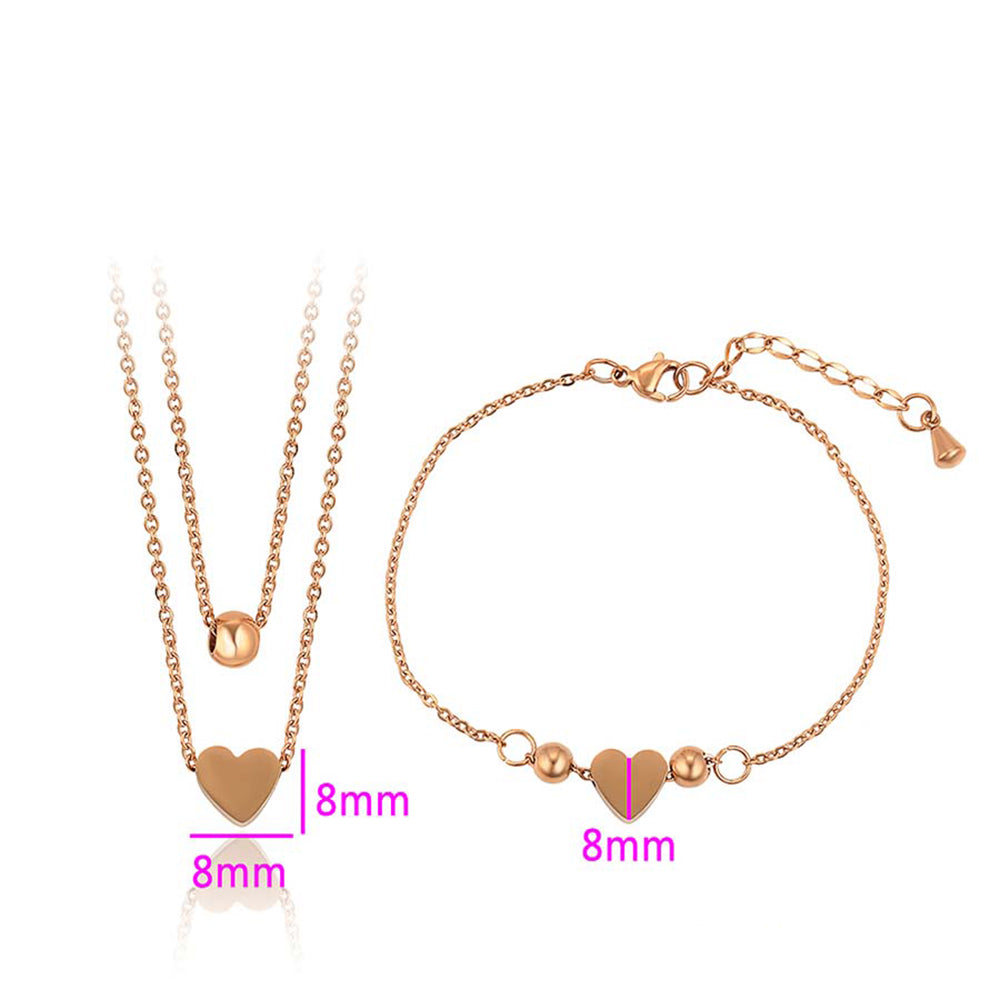 Arany tónusú Emporia Ötvözetű Szett ( Nyaklánc+Karkötő ) 5 