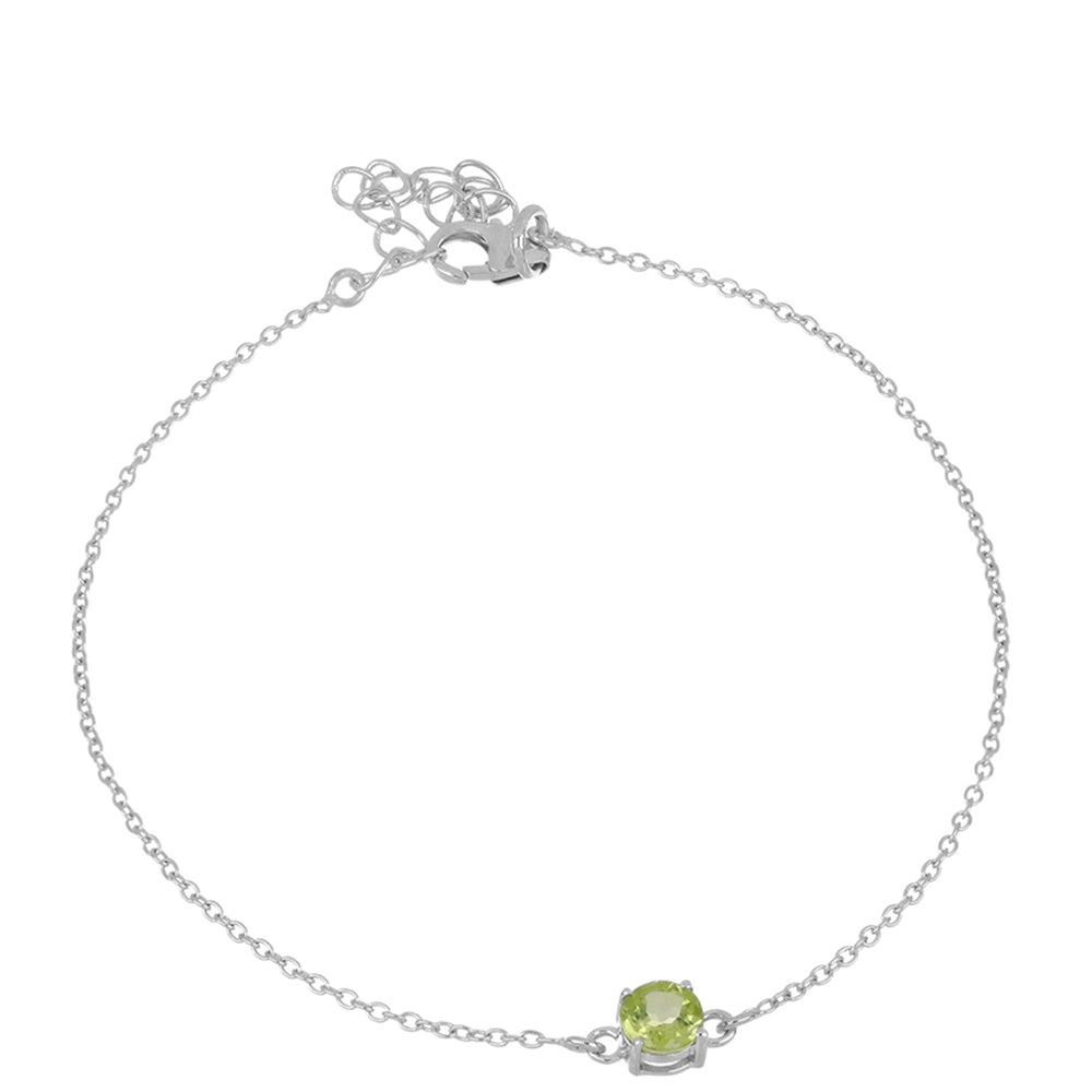 Ezüst Karkötő Changbai Peridottal 1 