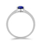 Ezüst Gyűrű Ausztrál Kék Zafírral