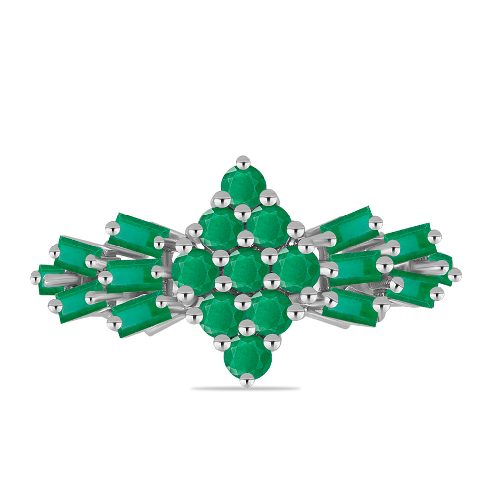 Ezüst Gyűrű Brazil Smaragddal 1 