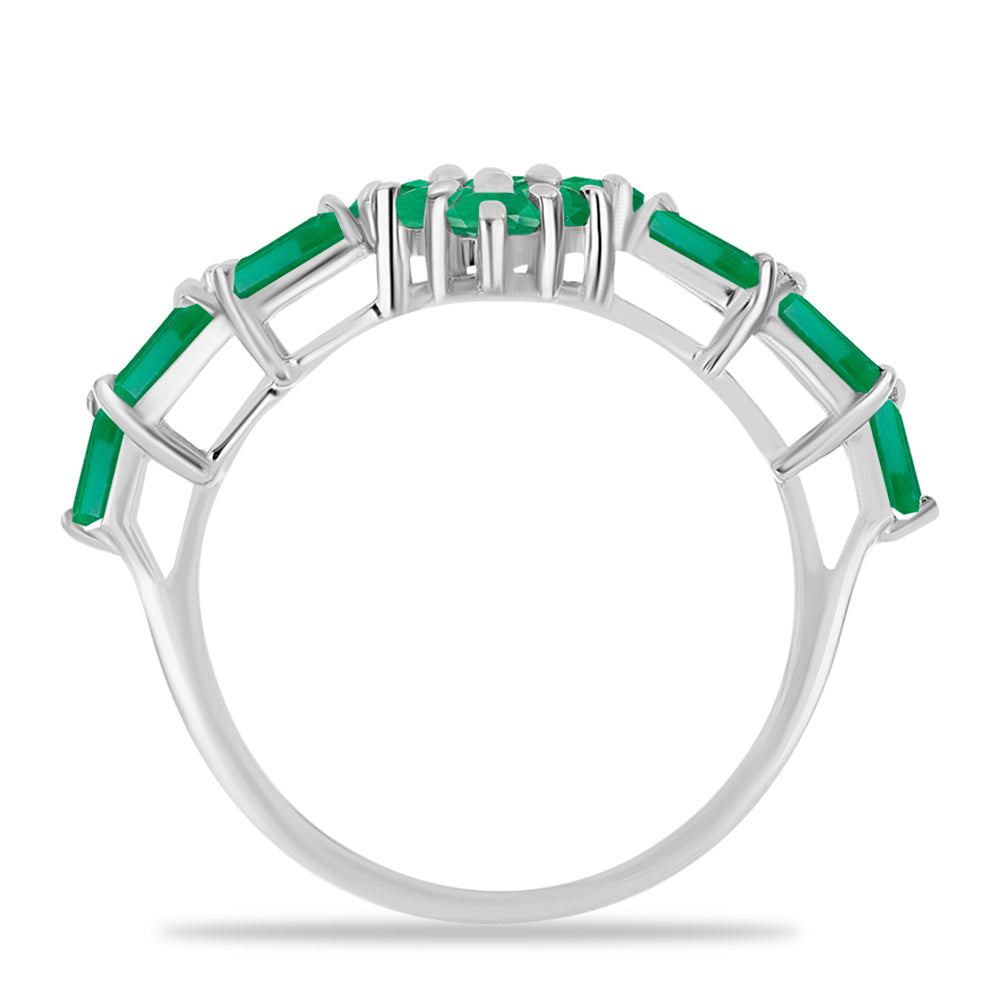 Ezüst Gyűrű Brazil Smaragddal