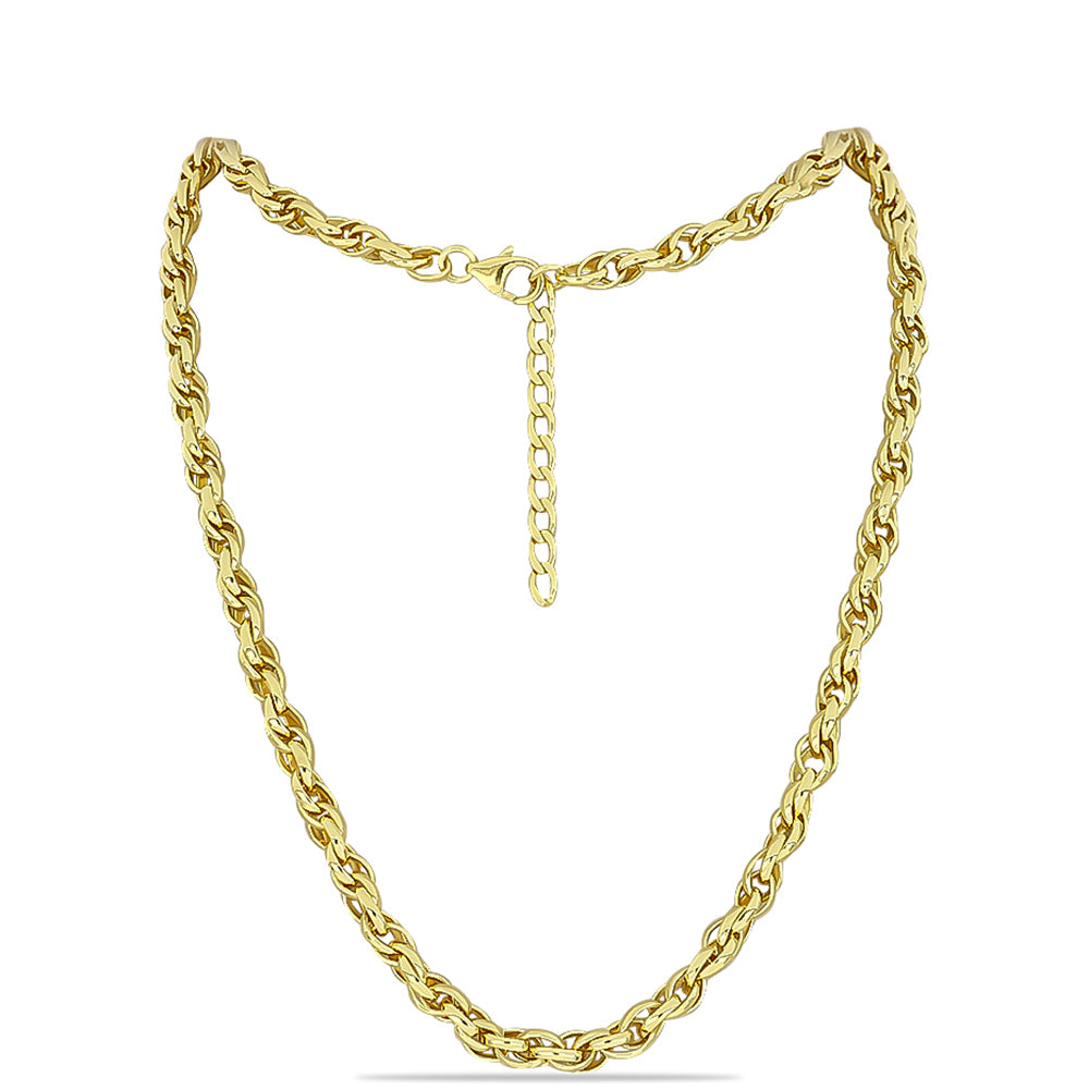 Arannyal Bevont Ezüst Lánc ( Nyaklánc )