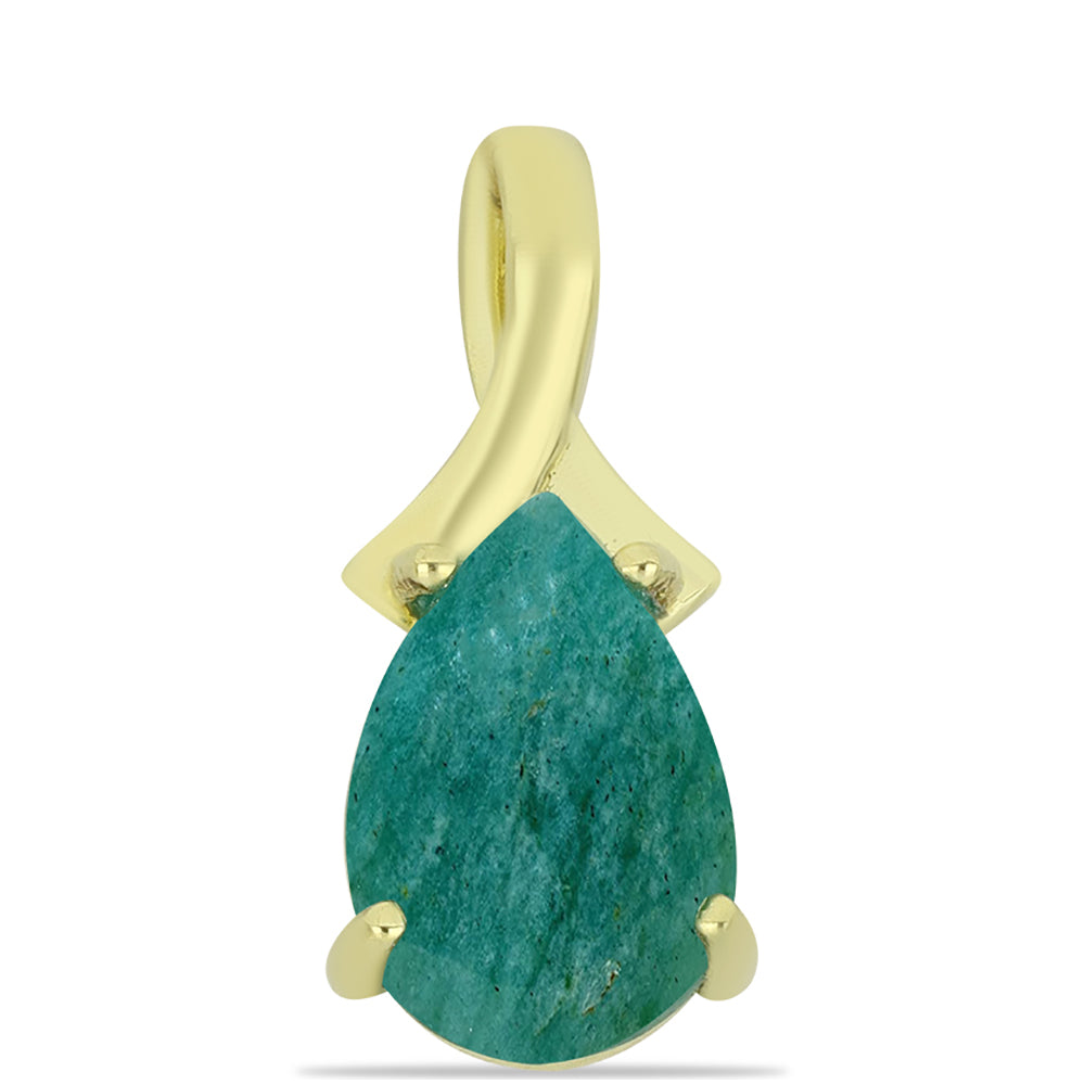 Arannyal Bevont Ezüst Medál Amazonittal 1 