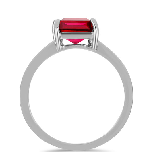 Ezüst Gyűrű Madagaszkári Rubinnal