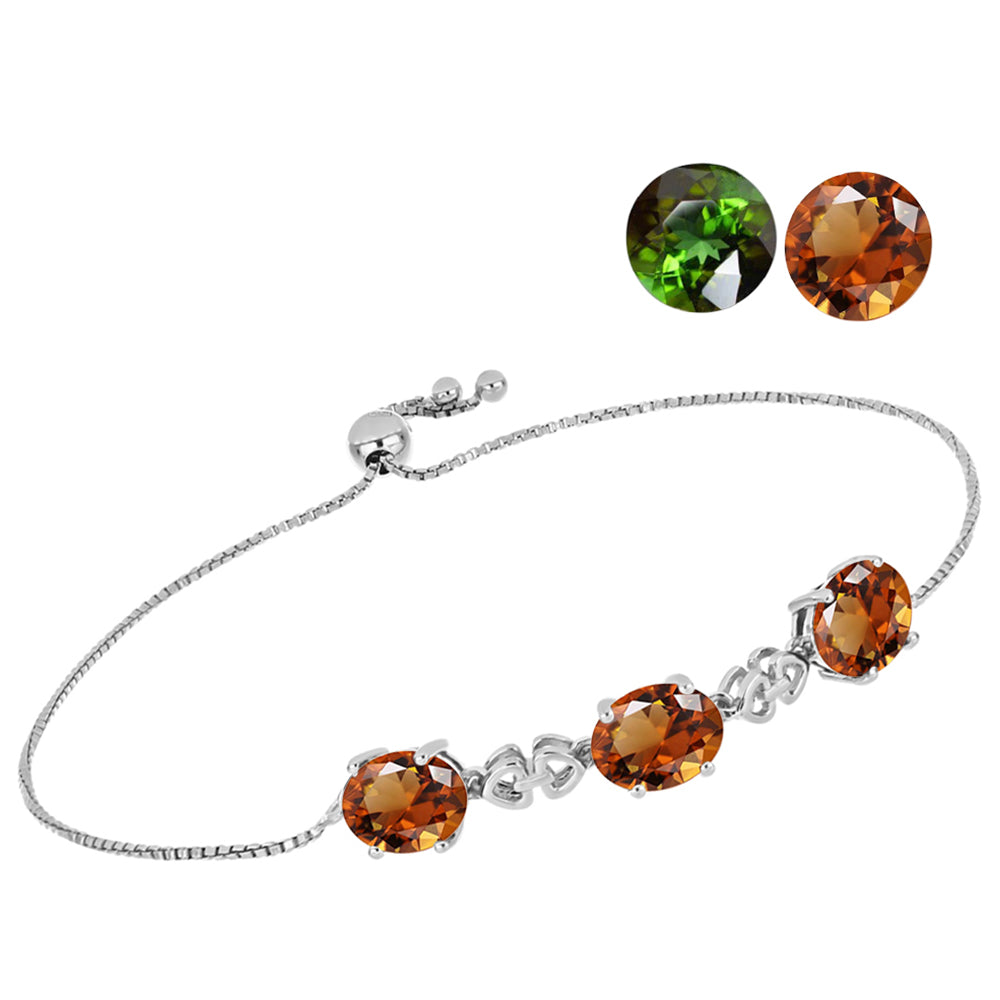 Ezüst Karkötő Minősített laboratóriumban előállított Anatóliai Zultanit-tal 2 