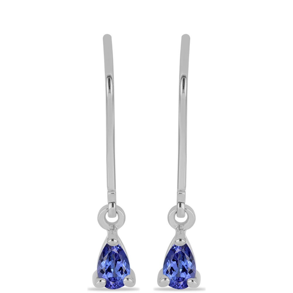 Ezüst Fülbevaló Tanzanittal 1 