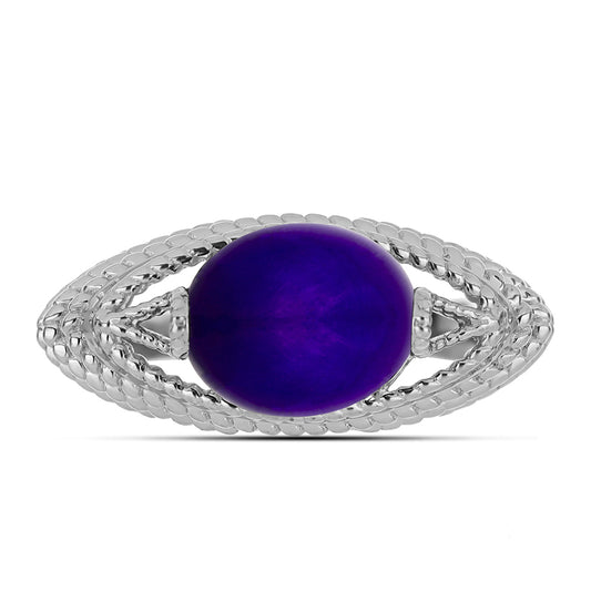 Ezüst Gyűrű Bíbor Jádéval