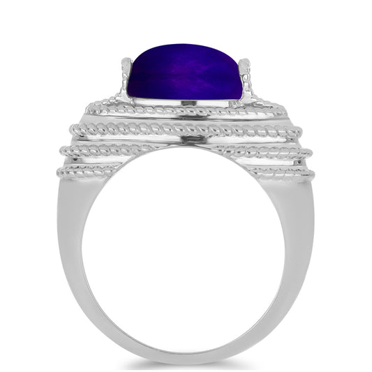 Ezüst Gyűrű Bíbor Jádéval