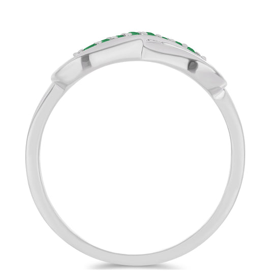 Ezüst Gyűrű Brazil Smaragddal