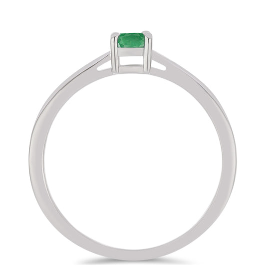 Ezüst Gyűrű Brazil Smaragddal