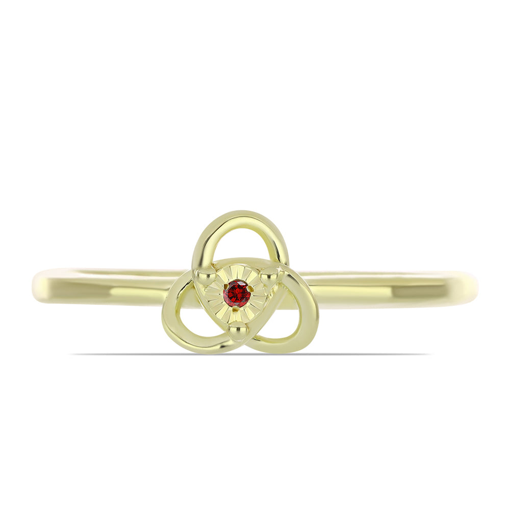 Arannyal Bevont Ezüst Szett Vörös Gyémánttal ( Fülbevaló+Gyűrű+Medál ) 3 