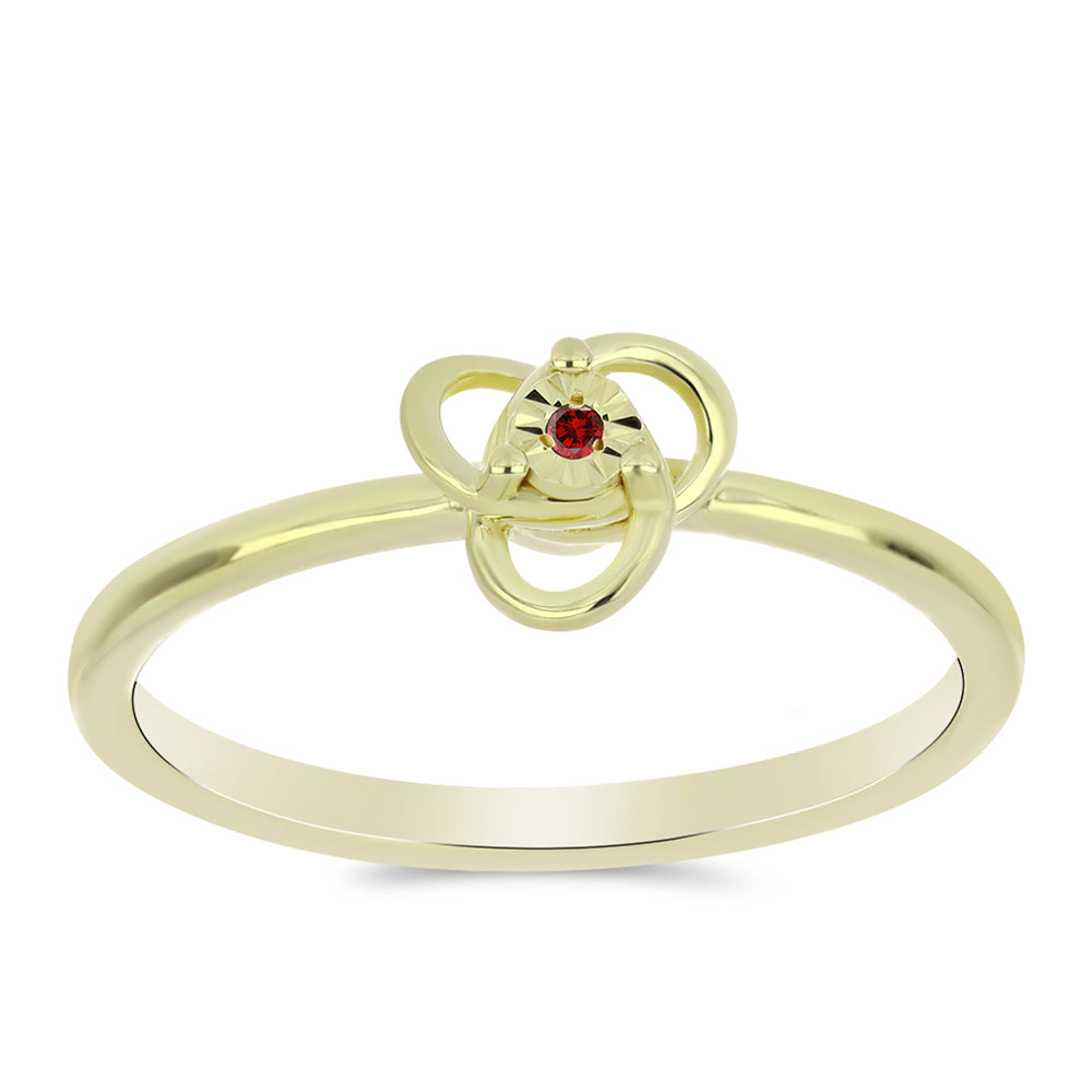 Arannyal Bevont Ezüst Szett Vörös Gyémánttal ( Fülbevaló+Gyűrű+Medál ) 8 