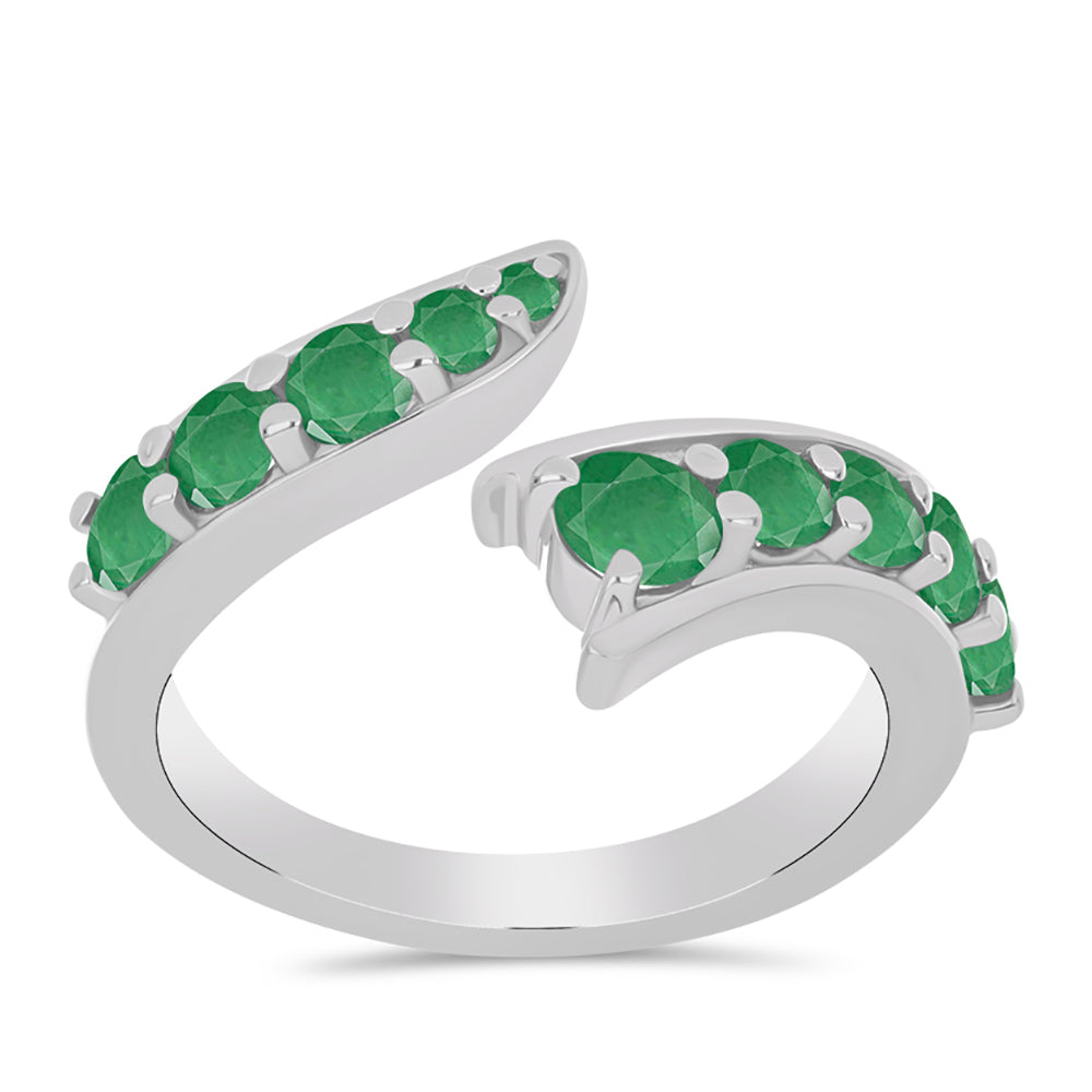 Ezüst Gyűrű Brazil Smaragddal 3 
