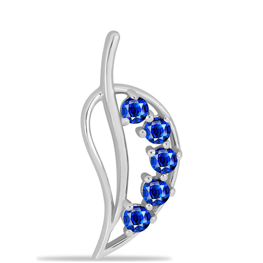 Ezüst Medál Ausztrál Kék Zafírral